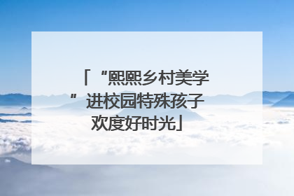 “熙熙乡村美学”进校园特殊孩子欢度好时光