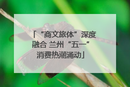 “商文旅体”深度融合 兰州“五一”消费热潮涌动