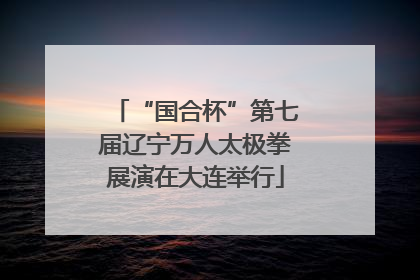 “国合杯”第七届辽宁万人太极拳展演在大连举行