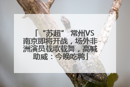 “苏超” 常州VS南京即将开战，场外非洲演员载歌载舞，高喊助威：今晚吃鸭