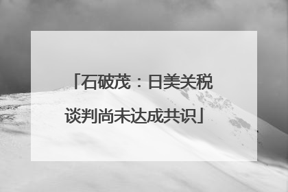 石破茂：日美关税谈判尚未达成共识