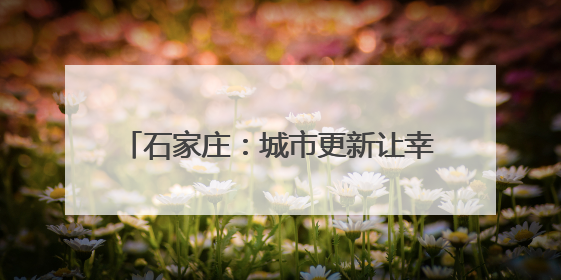 石家庄：城市更新让幸福在家门口“升级”