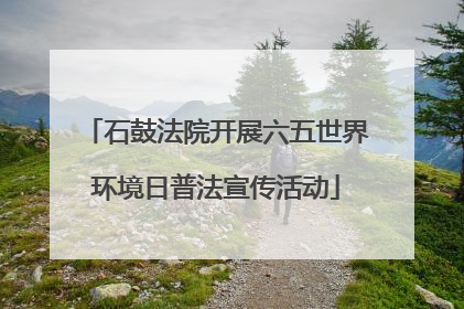石鼓法院开展六五世界环境日普法宣传活动
