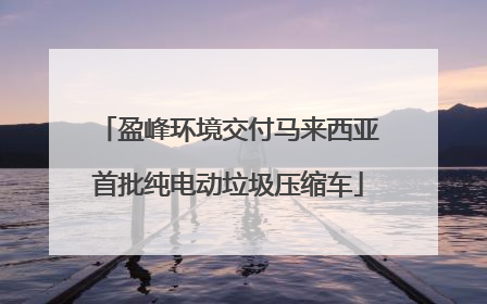 盈峰环境交付马来西亚首批纯电动垃圾压缩车