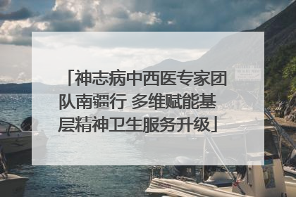 神志病中西医专家团队南疆行 多维赋能基层精神卫生服务升级