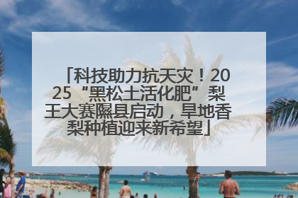 科技助力抗天灾！2025“黑松土活化肥”梨王大赛隰县启动，旱地香梨种植迎来新希望