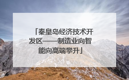 秦皇岛经济技术开发区——制造业向智能向高端攀升