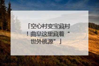 空心村变宝藏村！曲阜这里藏着“世外桃源”