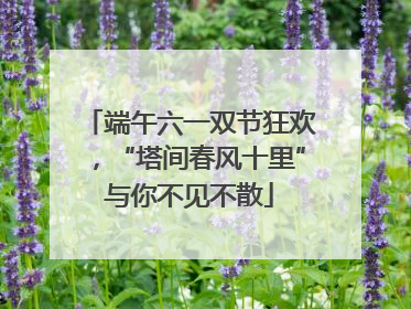 端午六一双节狂欢，“塔间春风十里”与你不见不散