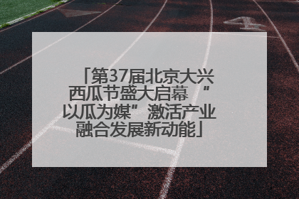 第37届北京大兴西瓜节盛大启幕 “以瓜为媒”激活产业融合发展新动能