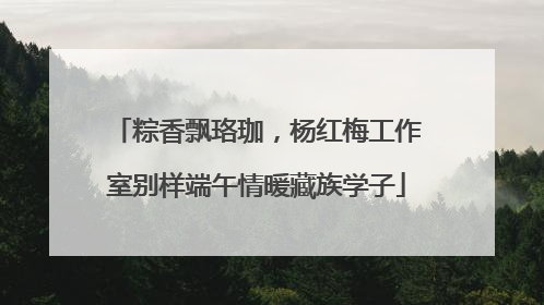 粽香飘珞珈，杨红梅工作室别样端午情暖藏族学子