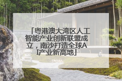 粤港澳大湾区人工智能产业创新联盟成立，南沙打造全球AI产业新高地