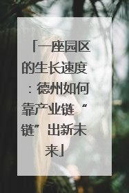 一座园区的生长速度：德州如何靠产业链“链”出新未来