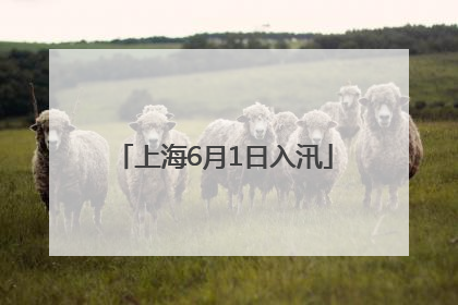 上海6月1日入汛