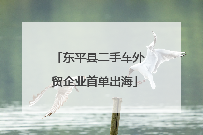 东平县二手车外贸企业首单出海