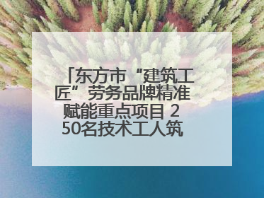 东方市“建筑工匠”劳务品牌精准赋能重点项目 250名技术工人筑牢建设基石