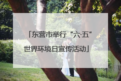 东营市举行“六·五”世界环境日宣传活动