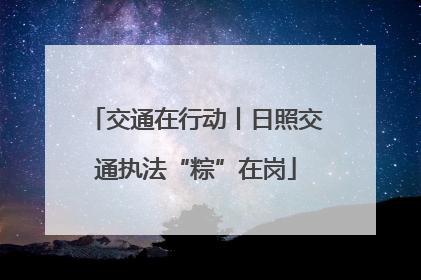 交通在行动丨日照交通执法“粽”在岗