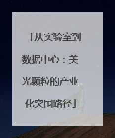 从实验室到数据中心：美光颗粒的产业化突围路径