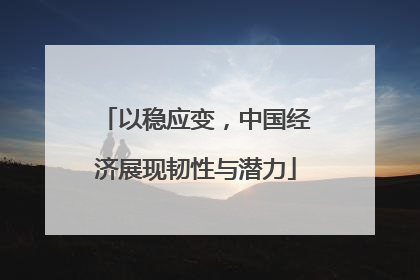 以稳应变，中国经济展现韧性与潜力