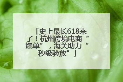 史上最长618来了！杭州跨境电商“爆单”，海关助力“秒级验放”