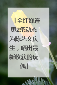 全红婵连更2条动态为陈艺文庆生，晒出最新收获的玩偶