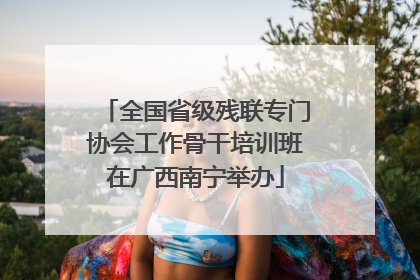 全国省级残联专门协会工作骨干培训班在广西南宁举办