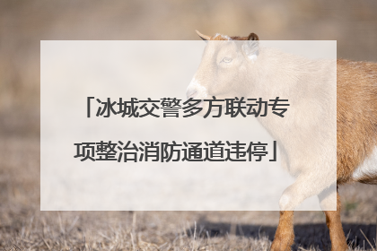 冰城交警多方联动专项整治消防通道违停