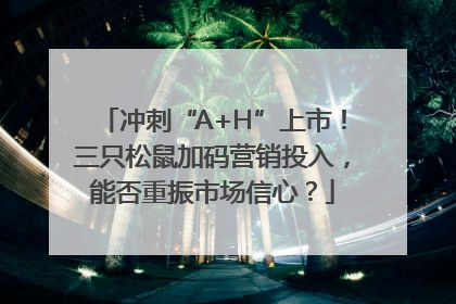 冲刺“A+H”上市！三只松鼠加码营销投入，能否重振市场信心？