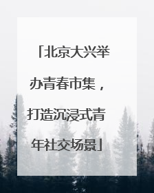 北京大兴举办青春市集，打造沉浸式青年社交场景