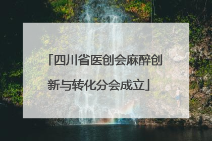 四川省医创会麻醉创新与转化分会成立