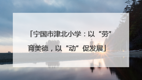 宁国市津北小学：以“劳”育美德，以“动”促发展