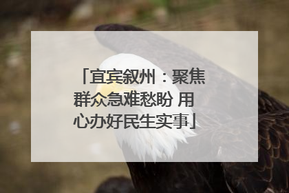 宜宾叙州：聚焦群众急难愁盼 用心办好民生实事