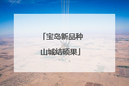 宝岛新品种 山城结硕果