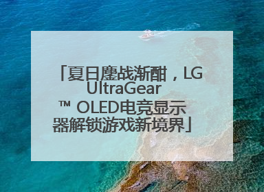 夏日鏖战渐酣，LG UltraGear™ OLED电竞显示器解锁游戏新境界
