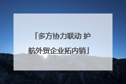 多方协力联动 护航外贸企业拓内销