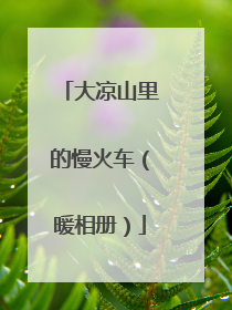 大凉山里的慢火车（暖相册）