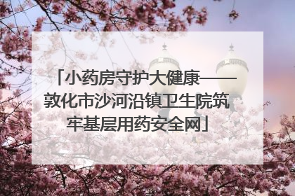 小药房守护大健康——敦化市沙河沿镇卫生院筑牢基层用药安全网