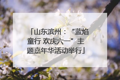 山东滨州：“蓝焰童行 欢庆六一”主题嘉年华活动举行