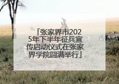 张家界市2025年下半年征兵宣传启动仪式在张家界学院圆满举行