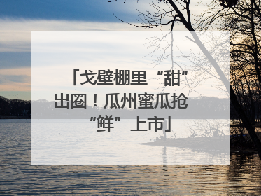 戈壁棚里“甜”出圈！瓜州蜜瓜抢“鲜”上市