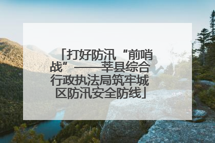 打好防汛“前哨战”——莘县综合行政执法局筑牢城区防汛安全防线