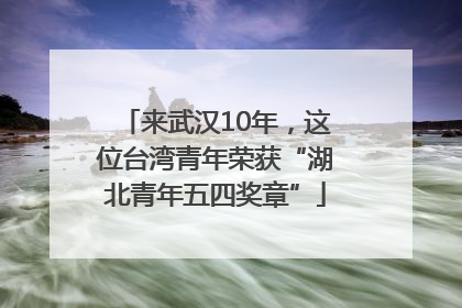 来武汉10年，这位台湾青年荣获“湖北青年五四奖章”