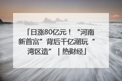 日涨80亿元！“河南新首富”背后千亿潮玩“湾区造”｜热财经