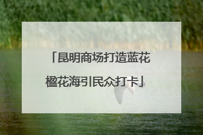 昆明商场打造蓝花楹花海引民众打卡