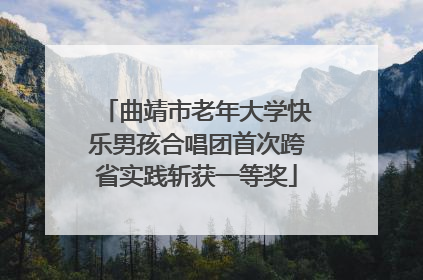 曲靖市老年大学快乐男孩合唱团首次跨省实践斩获一等奖