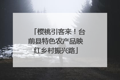 樱桃引客来！台前县特色农产品映红乡村振兴路