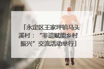 永定区王家坪镇马头溪村：“非遗赋能乡村振兴”交流活动举行