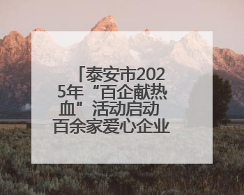 泰安市2025年“百企献热血”活动启动 百余家爱心企业家献血庆祝世界献血者日