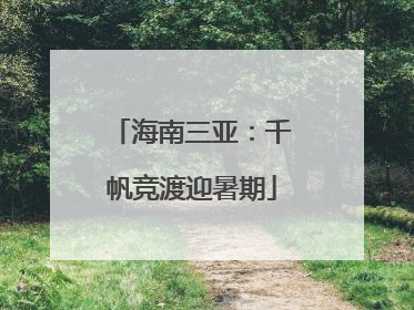 海南三亚：千帆竞渡迎暑期